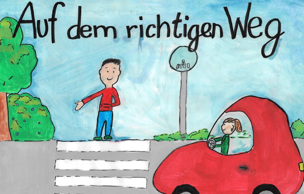 GESAMTSIEGERIN 2017: Unsere diesjährige Siegerin des Plakatwettbewerbes: Arbnora O. (12 Jahre)