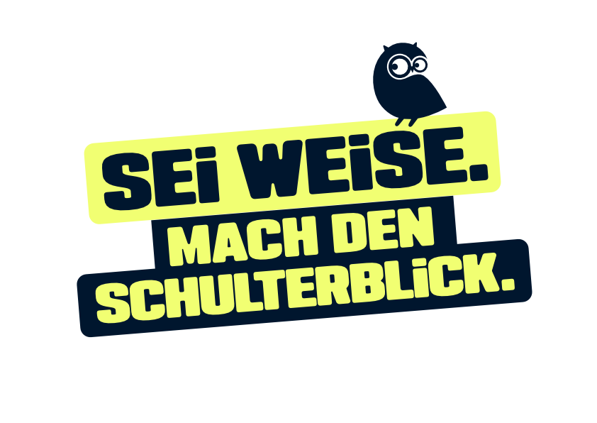Kampagne für ganz Hamburg: „Sei weise – mach den Schulterblick.“